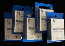 SHOWGARD SIZE "AV" 31/41 BLACK MOUNTS 5 PACKS OF 40, NEW WITH FREE SHIPPING!!!