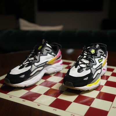 Size 12 FILA Men's RAY TRACER APEX 1RM02034-115 Shoe Sneakers Joggers 