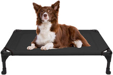 Elevated Dog Bed, Portable Raised Pet Cot w/ Washable  Breathable Mesh