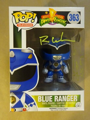 Signed Ron Wasserman Autographed Power Rangers Blue #363 Funko Pop BAS COA
