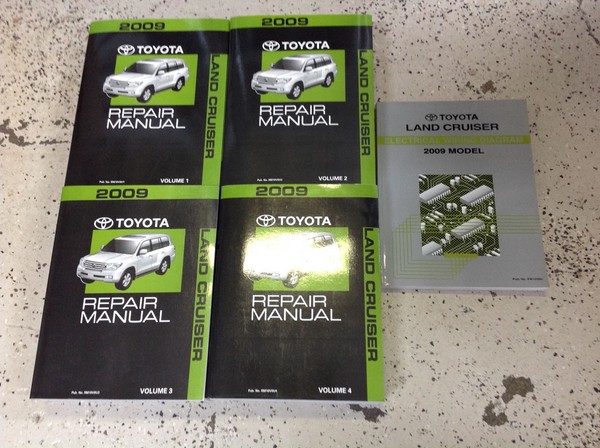 2009 Toyota Land Cruiser Service Werkstatt Reparaturhandbuch Set OEM W EWD 09-image