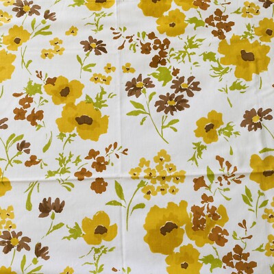 Vintage 1978 Gloria's Garden Fabric Gloria Vanderbilt James Seeman 49'' W x 46'' L