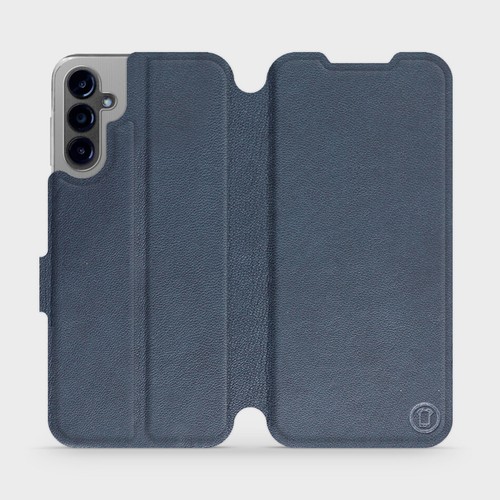 Funda Mobiwear para teléfonos Samsung A | Funda protectora de cuero auténtico azul - Imagen 21 de 54
