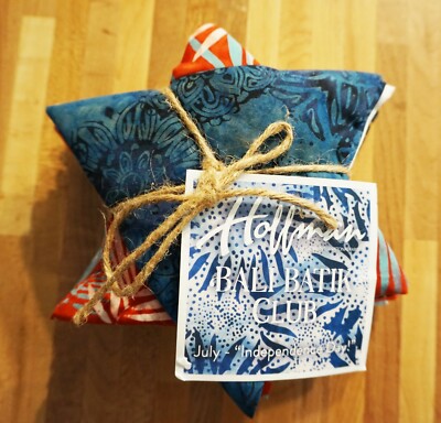 Hoffman Fabric Bali Batik Club Fat Quarter Bundle July Indepenence Day Star