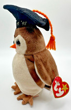 Ty Beanie Baby Wise The Owl 1997 5th Gen Swing Tag 6th Gen Tush Tag Stamp 50