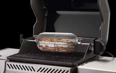 Napoleon Products WS-64000 Food Grade Stainless Steel Rotisserie Grill Basket