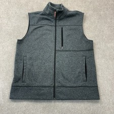 Goodfellow Co Men s Dark Gray Layering Full Zip-up Vest With A Chest Pocket