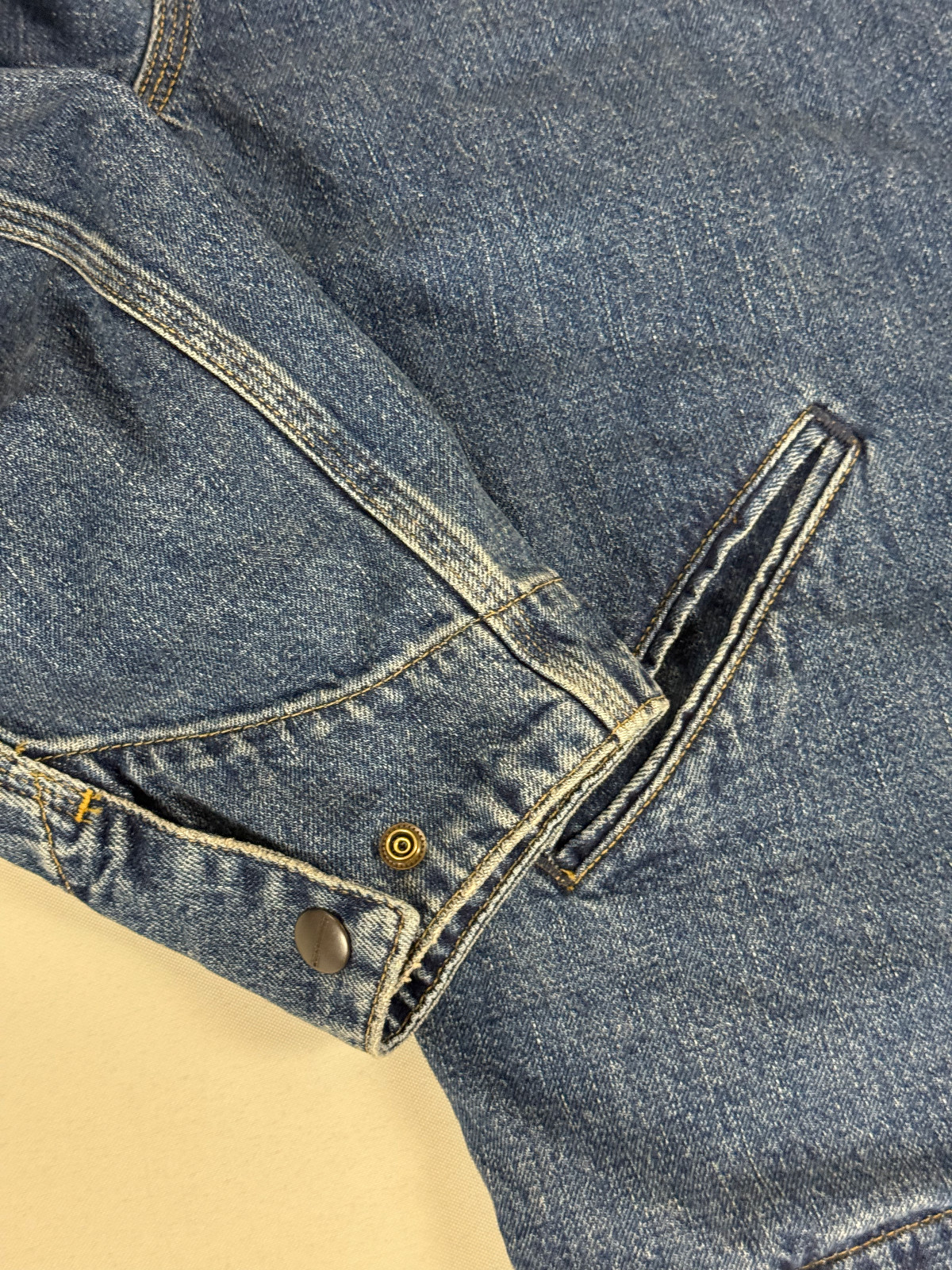 CARHARTT WIP OG DETROIT JACKET BLUE DARK USED WASH L NWT thumbnail 10