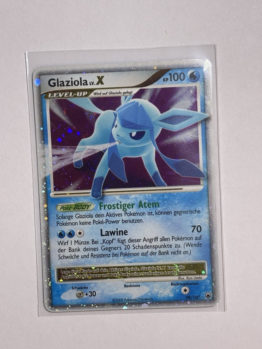 【英語版】グレイシアlv.X / Glaceon LV.X #98 PSA 7 Pokémon Glaceon LV.X Majestic Dawn Ultra Rare Holo 98/100 100HP