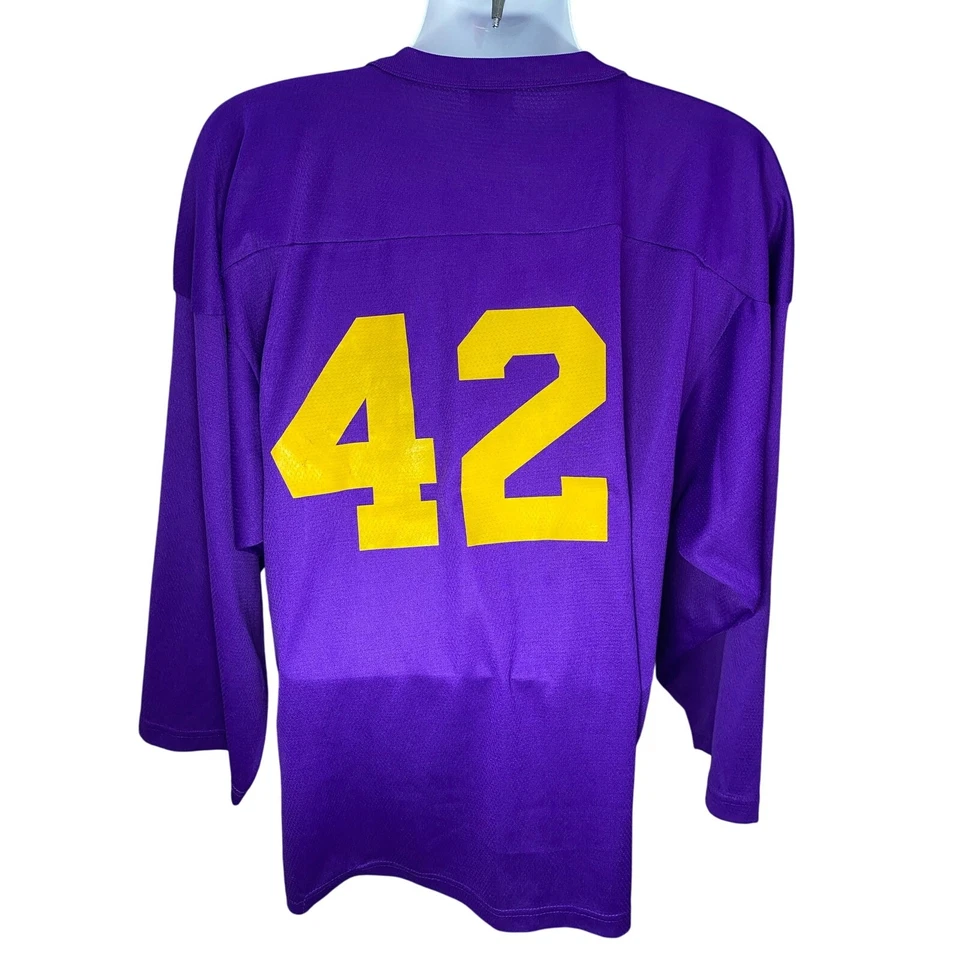 Camiseta deportiva de hockey Pennsauken roller púrpura para hombre talla mediana equipo vintage Foto 2 de 4