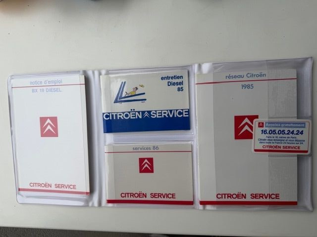 Notice d'utilisation Citroën BX 19 Diesel pour vos voyages en voiture ancienne de 1986