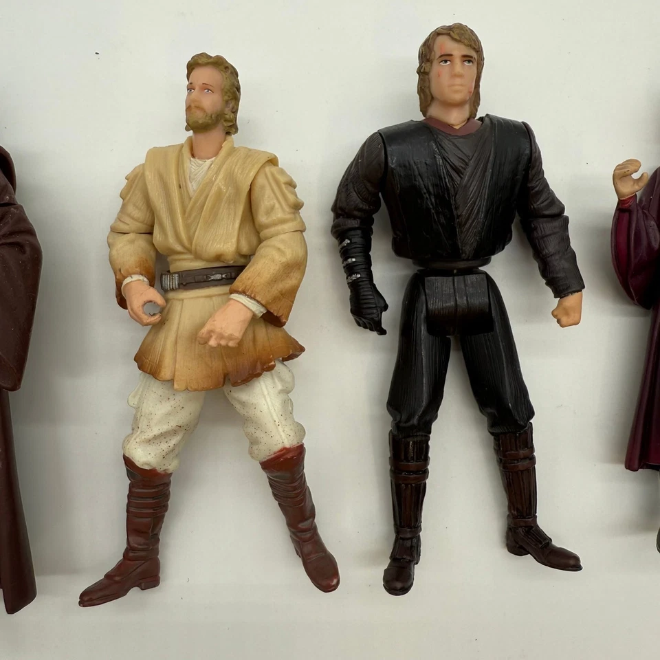 Lote de 9 figuras de acción de Star Wars. Anakin Obi Finn Rey Foto 4 de 4