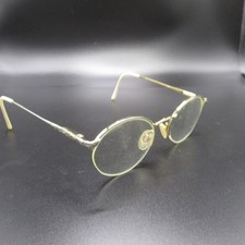 Vintage Style Oval Eyeglass Frames Gold Silver Ornate Temples 50-19-140