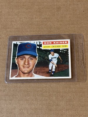 1956 Topps Baseball #124 Don Kaiser-See scans as per actual condition