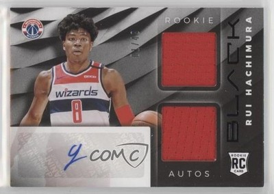 2019-20 Panini Black Rookie Memorabilia 2/49 Rui Hachimura #RM-RH Auto RC v5x