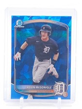 KEVIN MCGONIGLE 2025 BOWMAN CHROME DRAFT BLUE CRACKED ICE #BDC-59 TIGERS Q6642 A