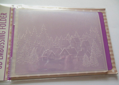 3D Prägeschablone Winterlandschaft, Embossing Folder, EF3D017, Nellie`s Choice