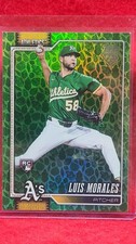 2026 Topps Series 1 Luis Morales Easter Holiday Green Foil RC #259 Athletics 