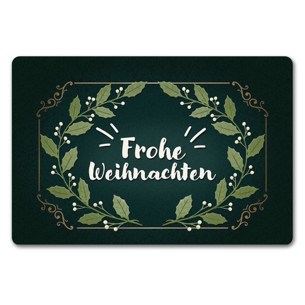Frohe Weihnachten Mistelzweig FußMatte In 40X60 Cm Ohne Rand-image