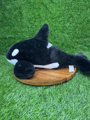 SeaWorld Exclusive Shamu Plush Toy 15'' Orca Killer Whale 2022 Soft Realistic