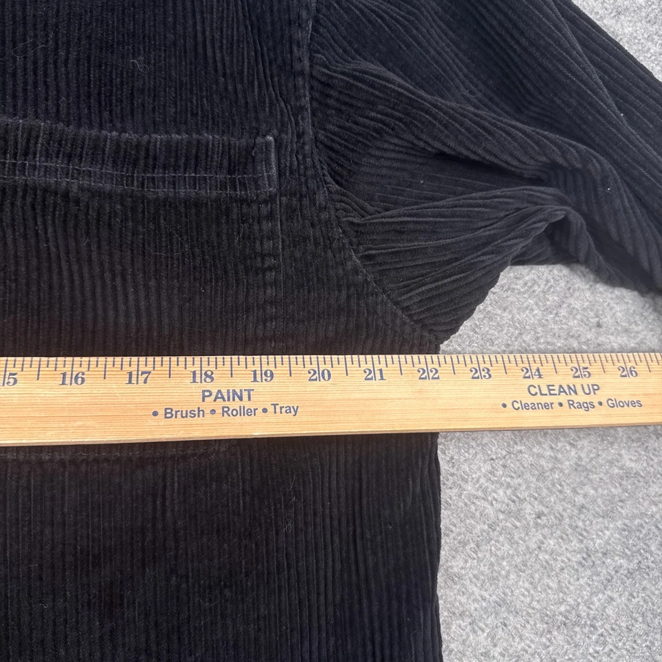 Chaqueta Willi Smith De Colección Para Mujer Mediana M Negra Algodón Pana Cremallera Completa Años 80 Foto 4 de 4