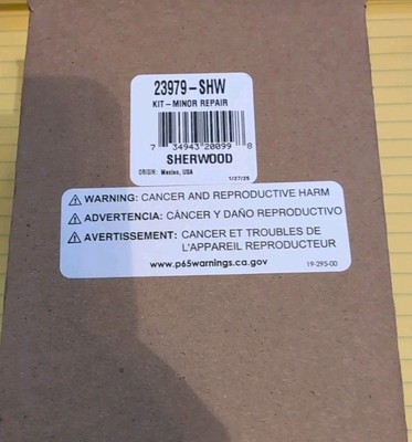 Minor Repair Kit 23979 Sherwood G15 G21 G30-2B G30-2 G9901 G9903 J70 K75B Pumps