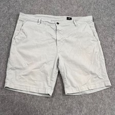 AG Adriano Goldschmied Gray The Wanderer Slim Trouser Chino Shorts Men's Size 40