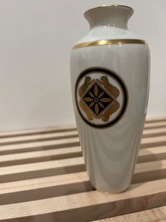 Vintage Cartier Porcelain Vase circa 1986