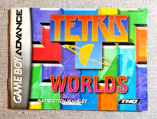 Tetris Worlds Instruction Booklet - Manual Only - GameBoy Advance GBA 