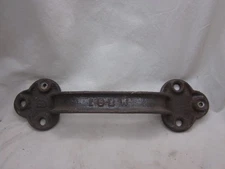 antique cast iron handle barn gate door pull marked ? V881