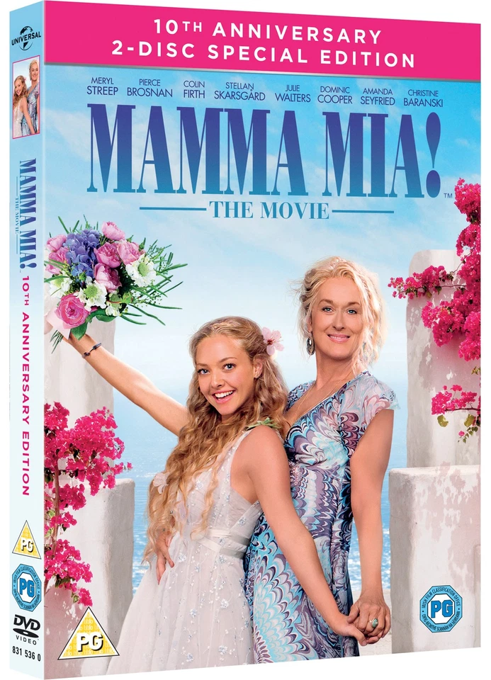 Mamma Mia! (DVD) Amanda Seyfried Dominic Cooper Meryl Streep Heather Emmanuel - Imagen 2 de 2