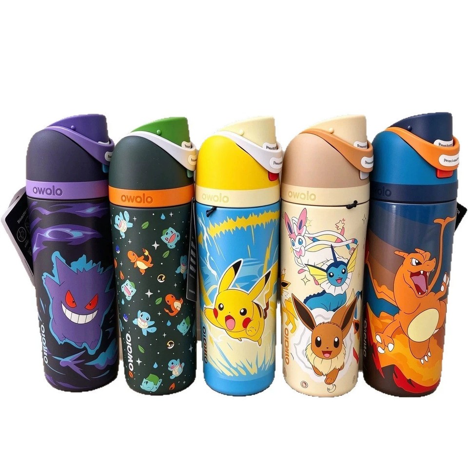 HOT SALE! 2026 Pokémon x Owala FreeSip Water Bottle 16/24/32oz Target Exclusive