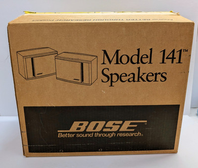 Bose Model 141 Speakers Pair NEW Open Box NOS Bookshelf Stereo w/ Manual