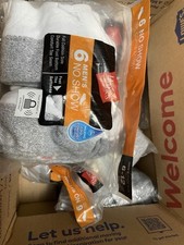 72 pack Hanes Men's Classics No Show Socks Sock Size: 6-12 White