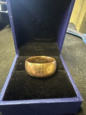Vintage 9ct Rose Gold Wedding Band. Birmingham 1919
