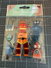 Jolee's Boutique Dimensional  Stickers ROBOTS SPACE TOYS Theme SPJB729