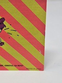 Toxic Crusaders NES Authentic OEM Manual/Booklet Only *No Game* *Rare*