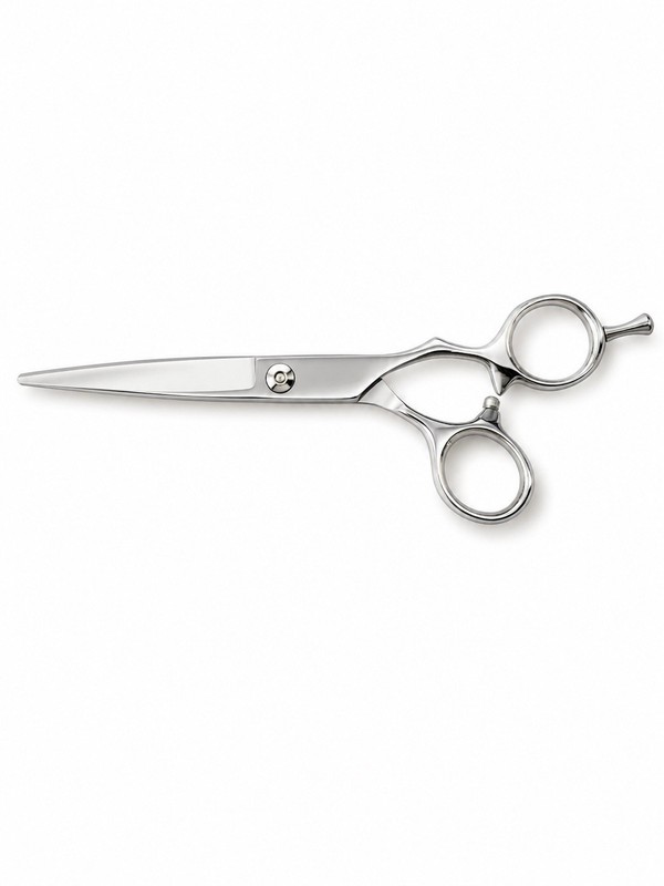 Gold Stainless Steel Styling Hair Cutting Shears 7" Stiletto, Finger Rest