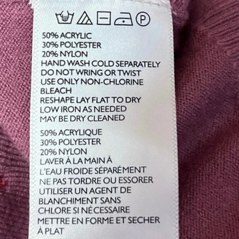 Cárdigan Suéter Top Urban Outfitters Rosa Cuello en V Grande Abotonado Recortado Talla S Foto 4 de 4