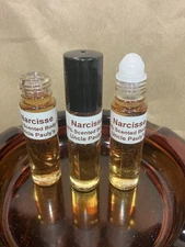Inspired by Narcisse      3Roll-On Bottles of 100% Scented Body Oil (women)