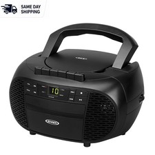 Compact CD-550 Portable Stereo with AM/FM Radio - One-Touch Recording Feature