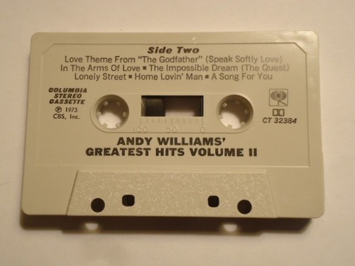 Andy Williams - Andy Williams' Greatest Hits Vol. 2 (Cassette) (VG+) - Picture 5 of 5