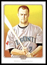 Aaron Hill 2010 Topps 206 #65 Blue Jays MLB READ FREE SHIPPING AutographDen