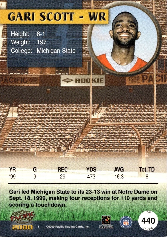 2000 Pacific #440 Gari Scott - Image 2 of 2