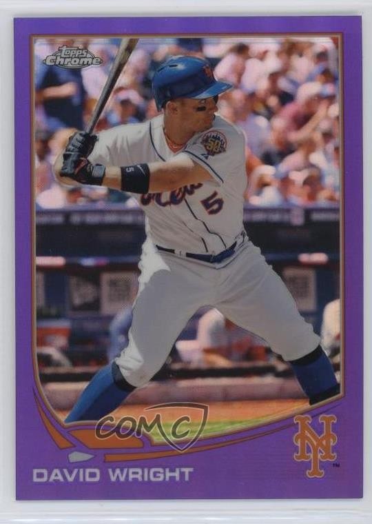 2013 Topps Chrome Retail Purple Refractor David Wright #142 g2u