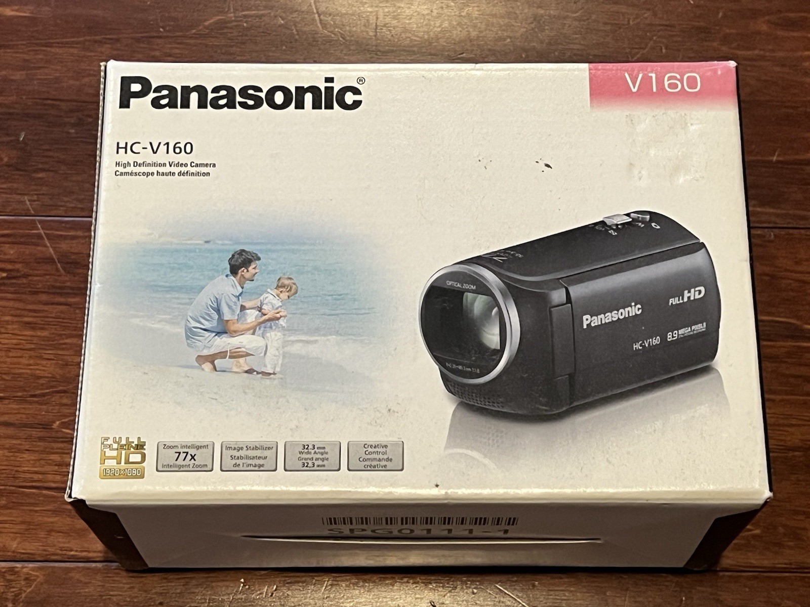 Panasonic HC-V160 Black Full HD 77x Zoom 8.9 MP Video Camera Camcorder NEW READ!