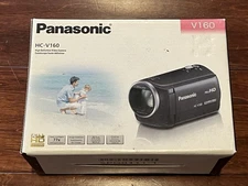 Panasonic HC-V160 Black Full HD 77x Zoom 8.9 MP Video Camera Camcorder NEW READ!