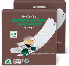Ristretto Intenso Plastic Coffee Capsules Nespresso Compatible, Dark Roast, 100  0.21 per lighter