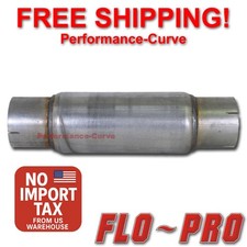 Flo Pro Twister F5 Exhaust Muffler - Race / Diesel / Resonator 4" In - 18" Long