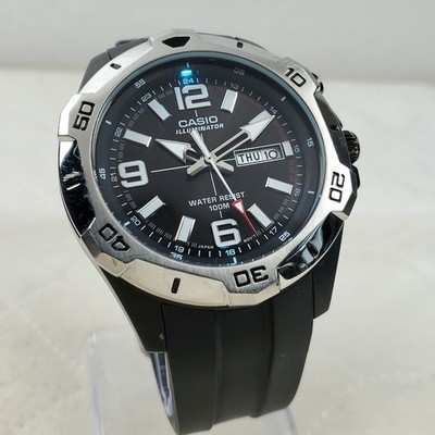 CASIO ILLUMINATOR MTD-1082 JAPAN MOV'T 24-HOUR DAY/DATE MEN'S WATCH 